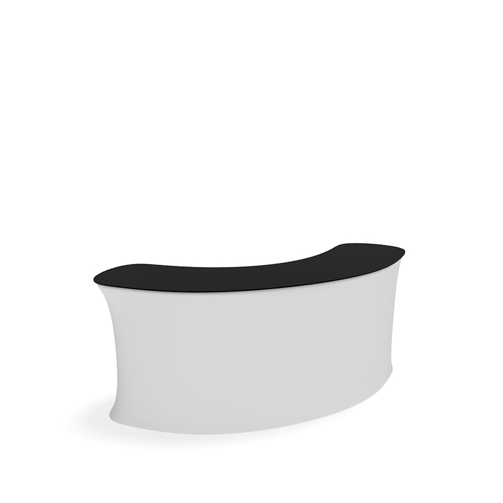 8' Curved InfoDesk Trade Show Counter