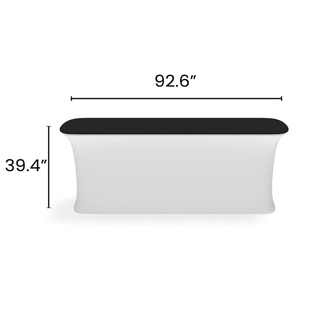 8' Straight InfoDesk Trade Show Counter