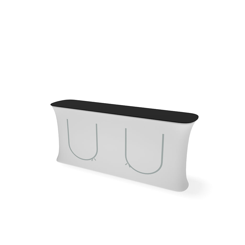 8' Straight InfoDesk Trade Show Counter
