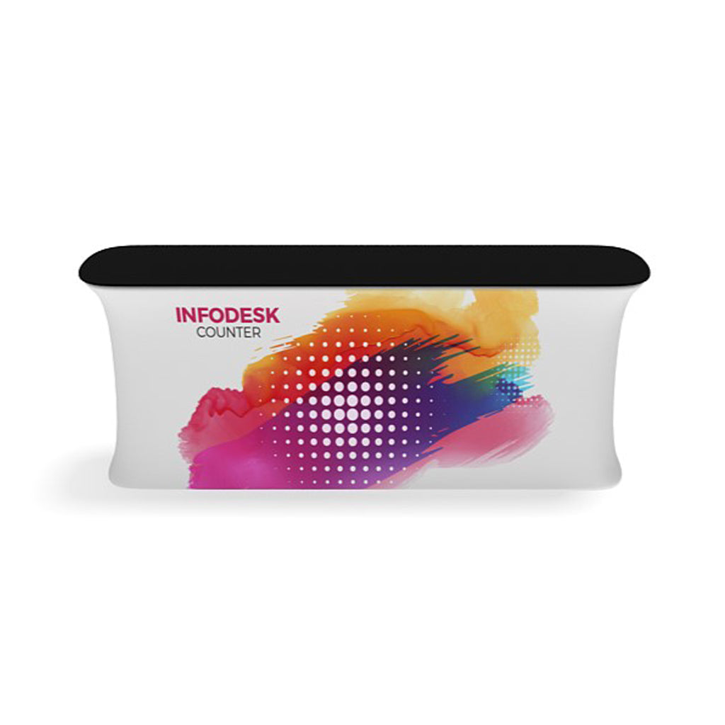 8' Straight InfoDesk Trade Show Counter