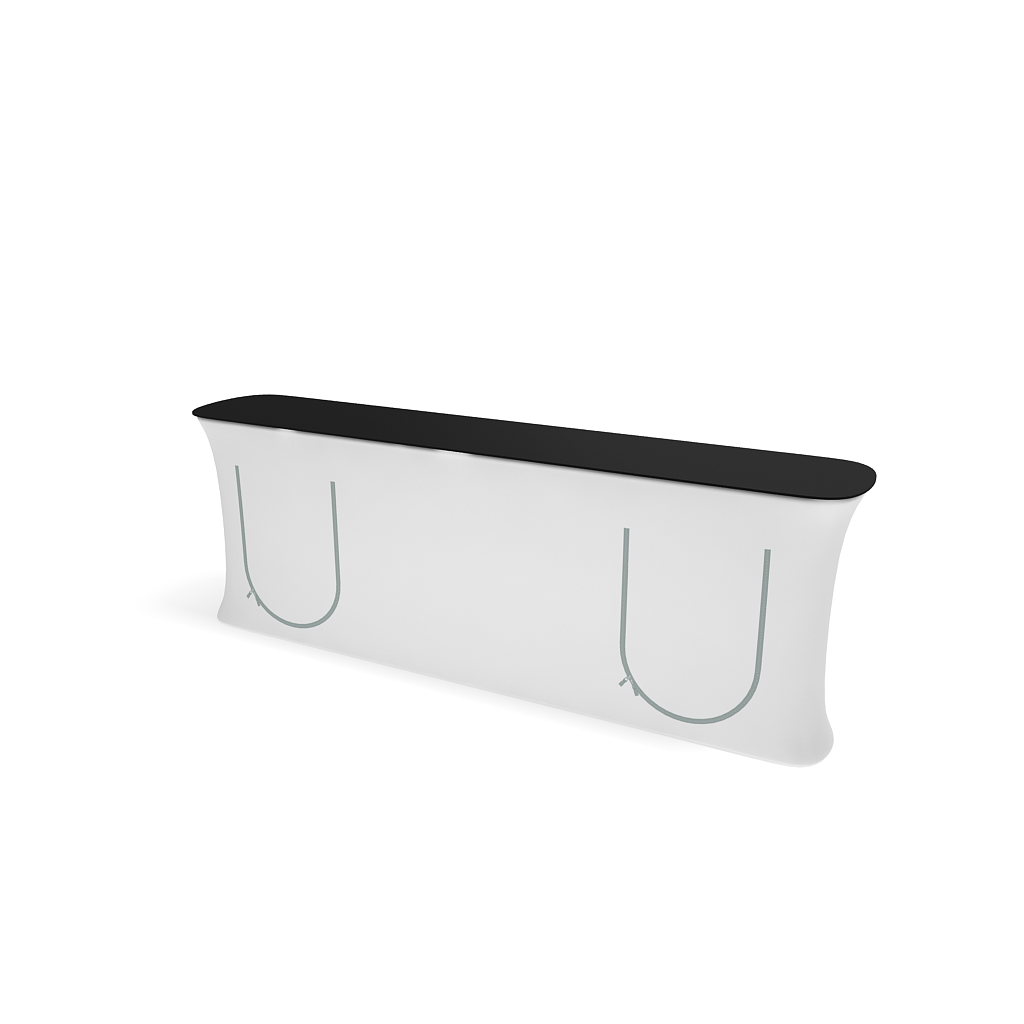 10' Straight InfoDesk Trade Show Counter