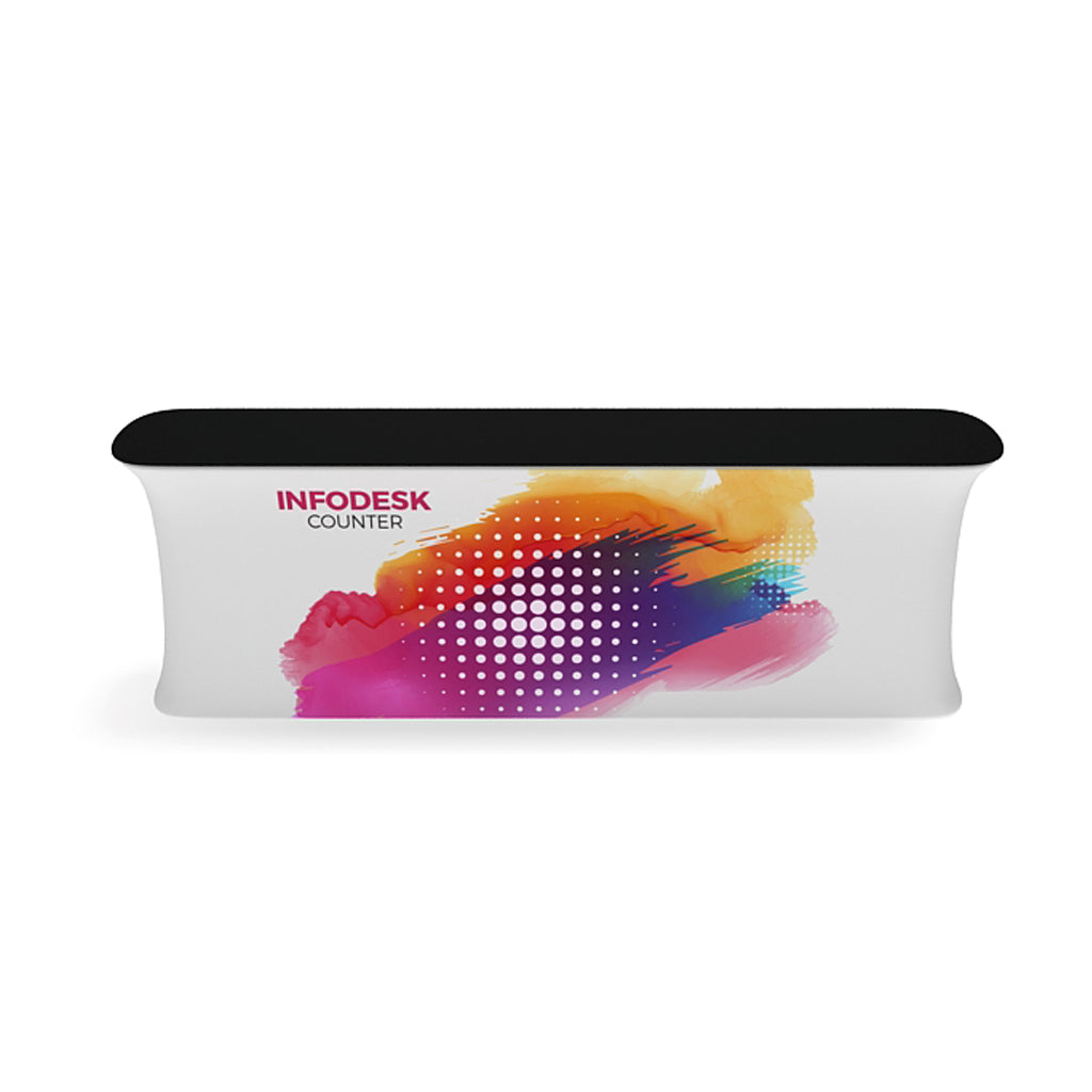 10' Straight InfoDesk Trade Show Counter