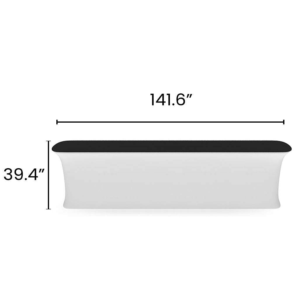 12' Straight InfoDesk Trade Show Counter