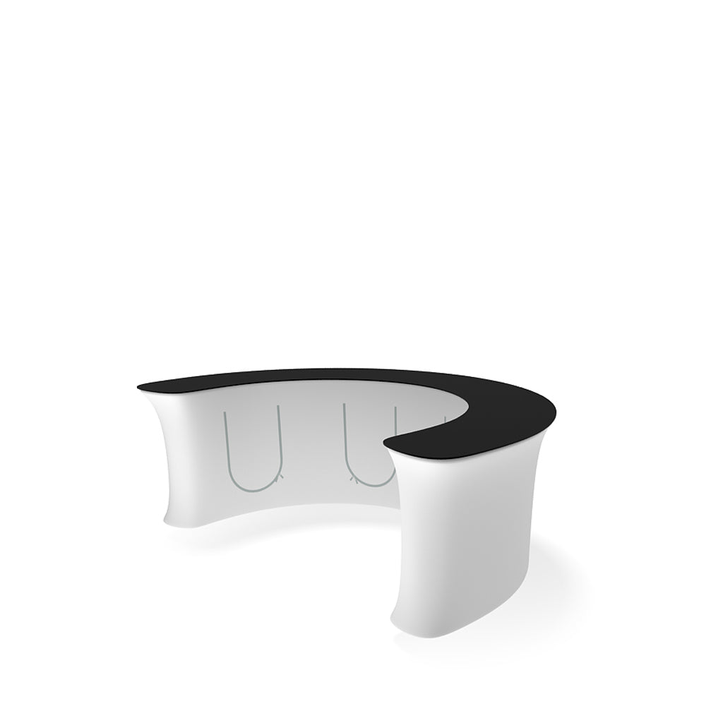 10' C Curve InfoDesk Trade Show Counter