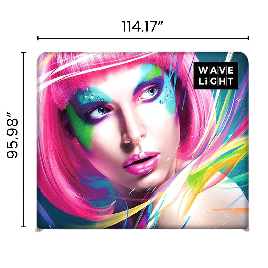10' WaveLight Backlit Trade Show Display