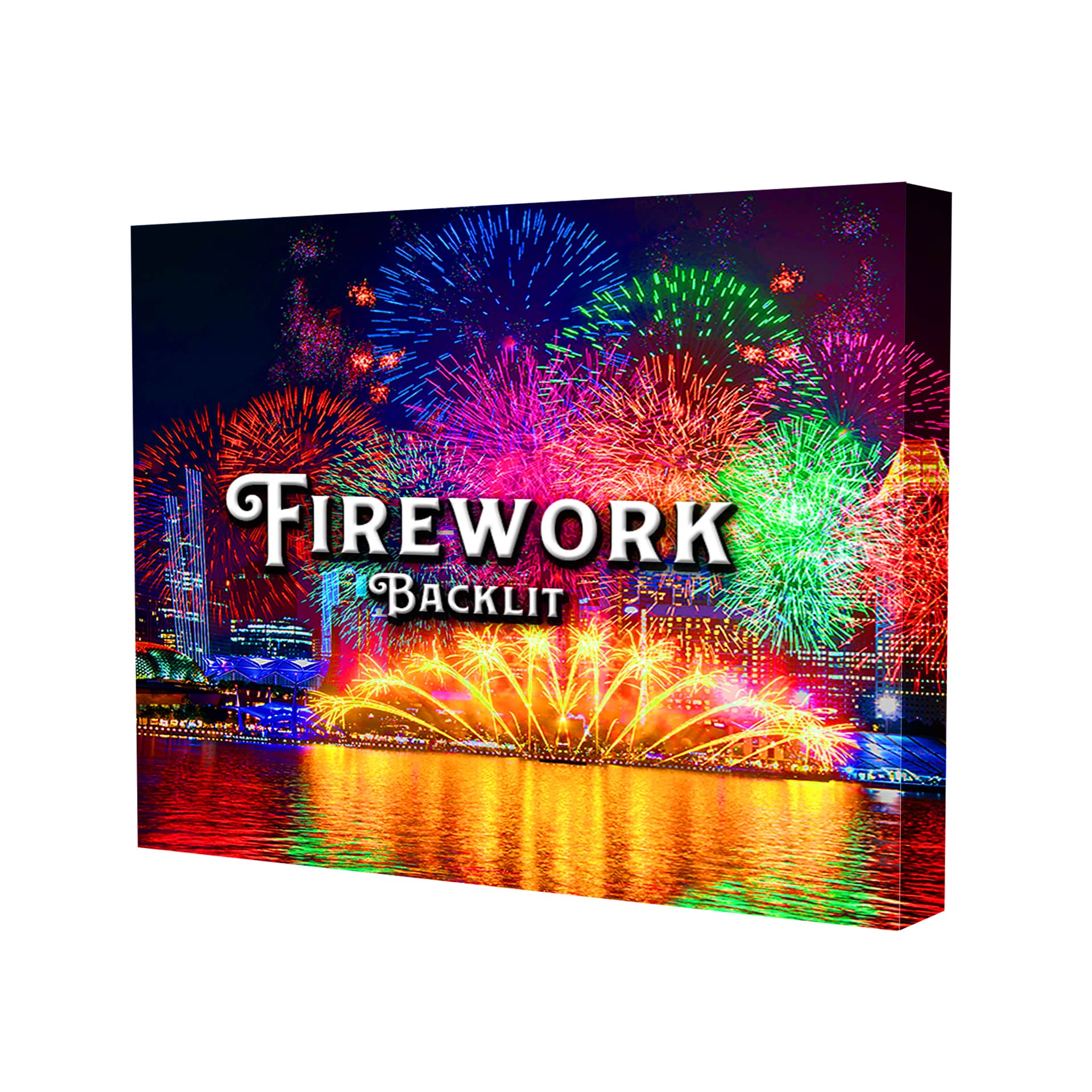 10' Firework LED Backlit Trade Show Display