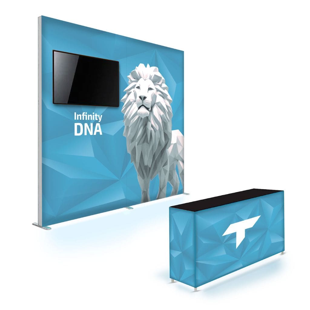 10 x 10 Infinity DNA Media Trade Show Booth