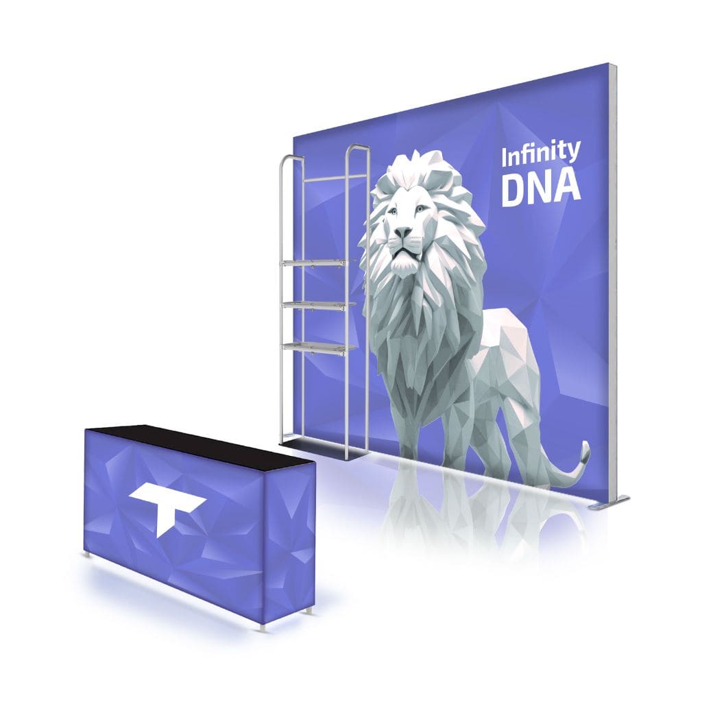 10 x 10 Infinity DNA Merchandiser Trade Show Booth