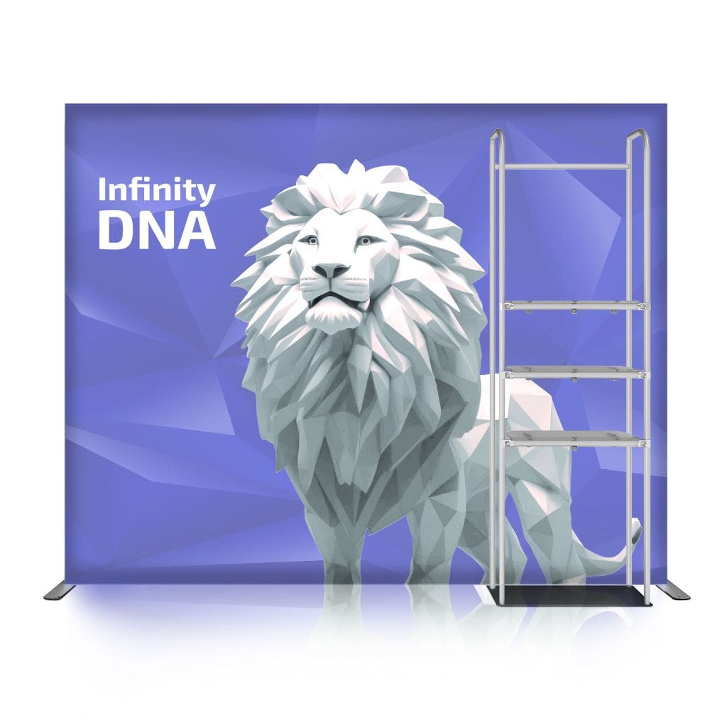 10 x 10 Infinity DNA Merchandiser Trade Show Booth