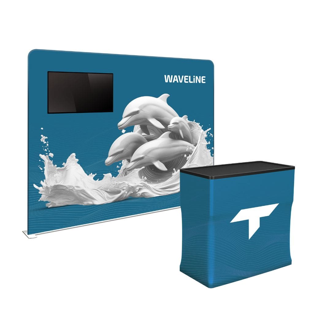 10 x 10 WaveLine Media Trade Show Booth