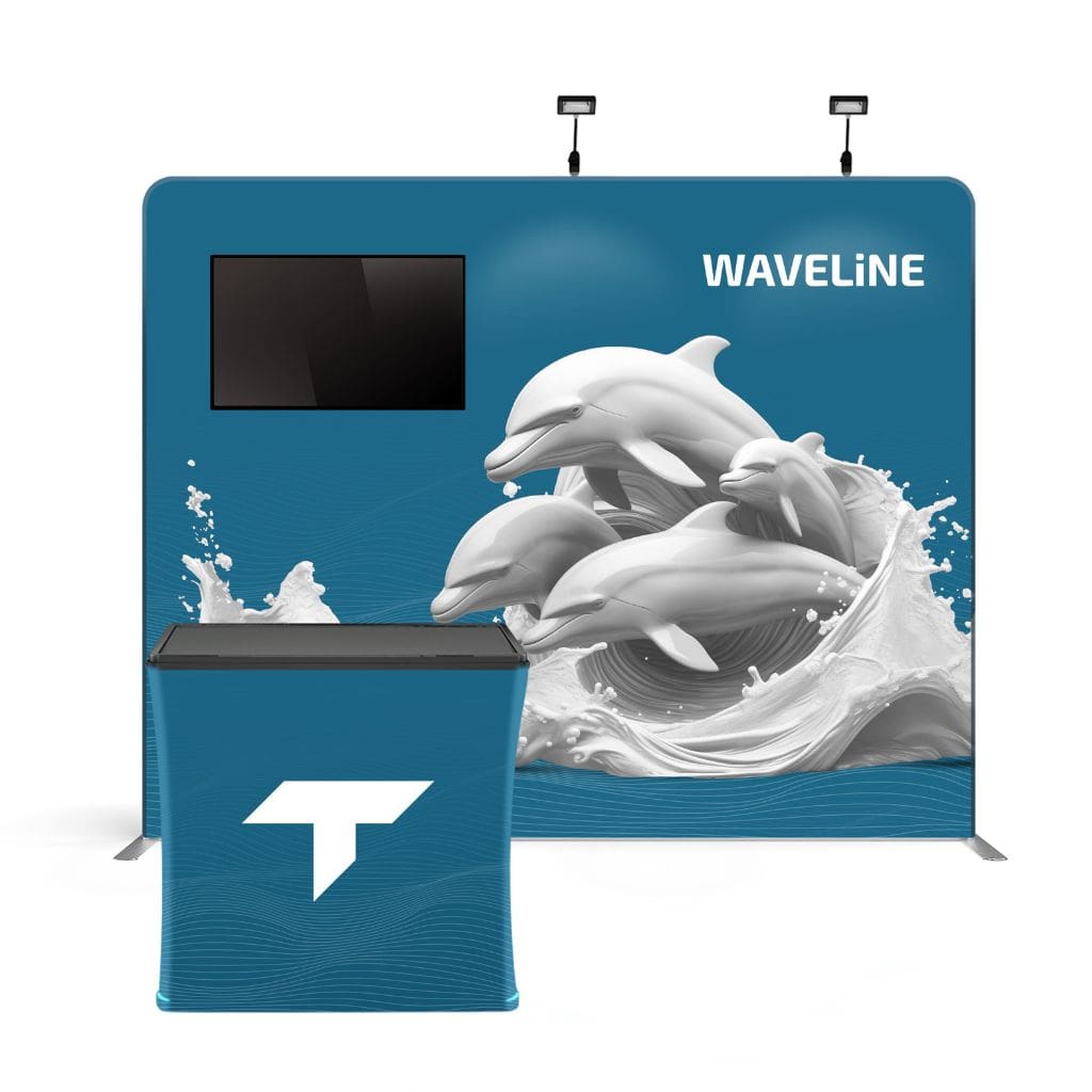 10 x 10 WaveLine Media Trade Show Booth