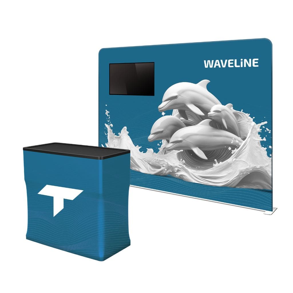 10 x 10 WaveLine Media Trade Show Booth
