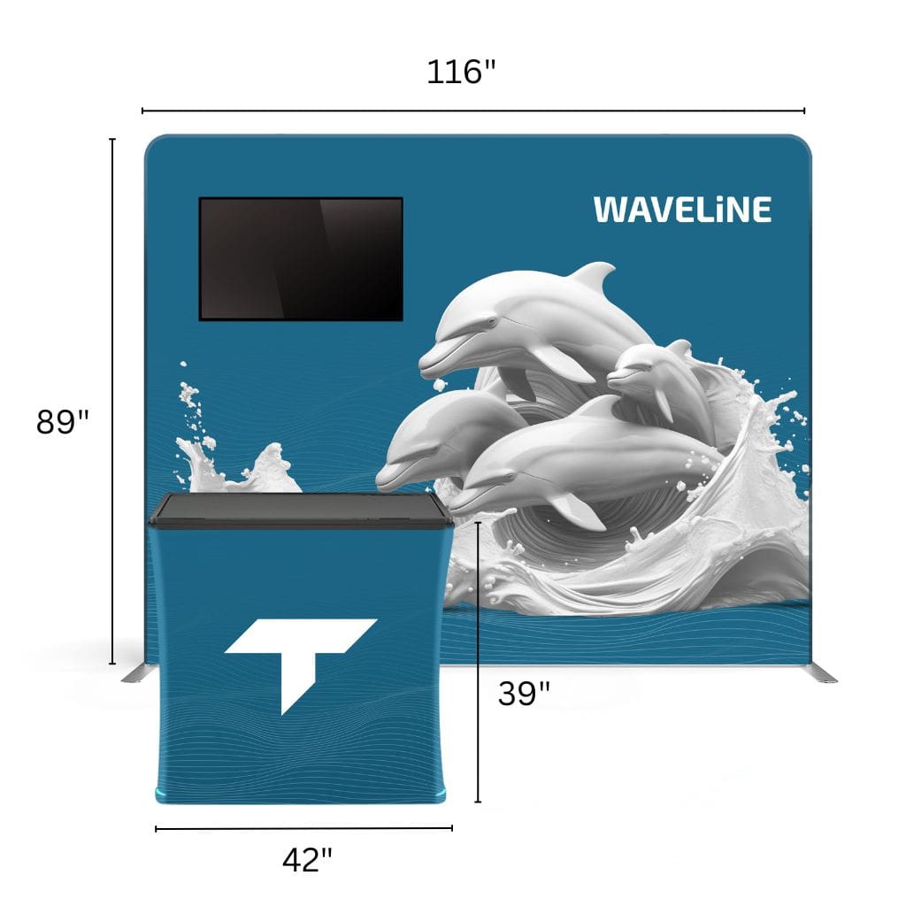 10 x 10 WaveLine Media Trade Show Booth