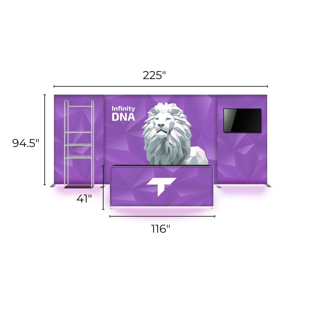 10 x 20 Infinity DNA Dual Trade Show Booth
