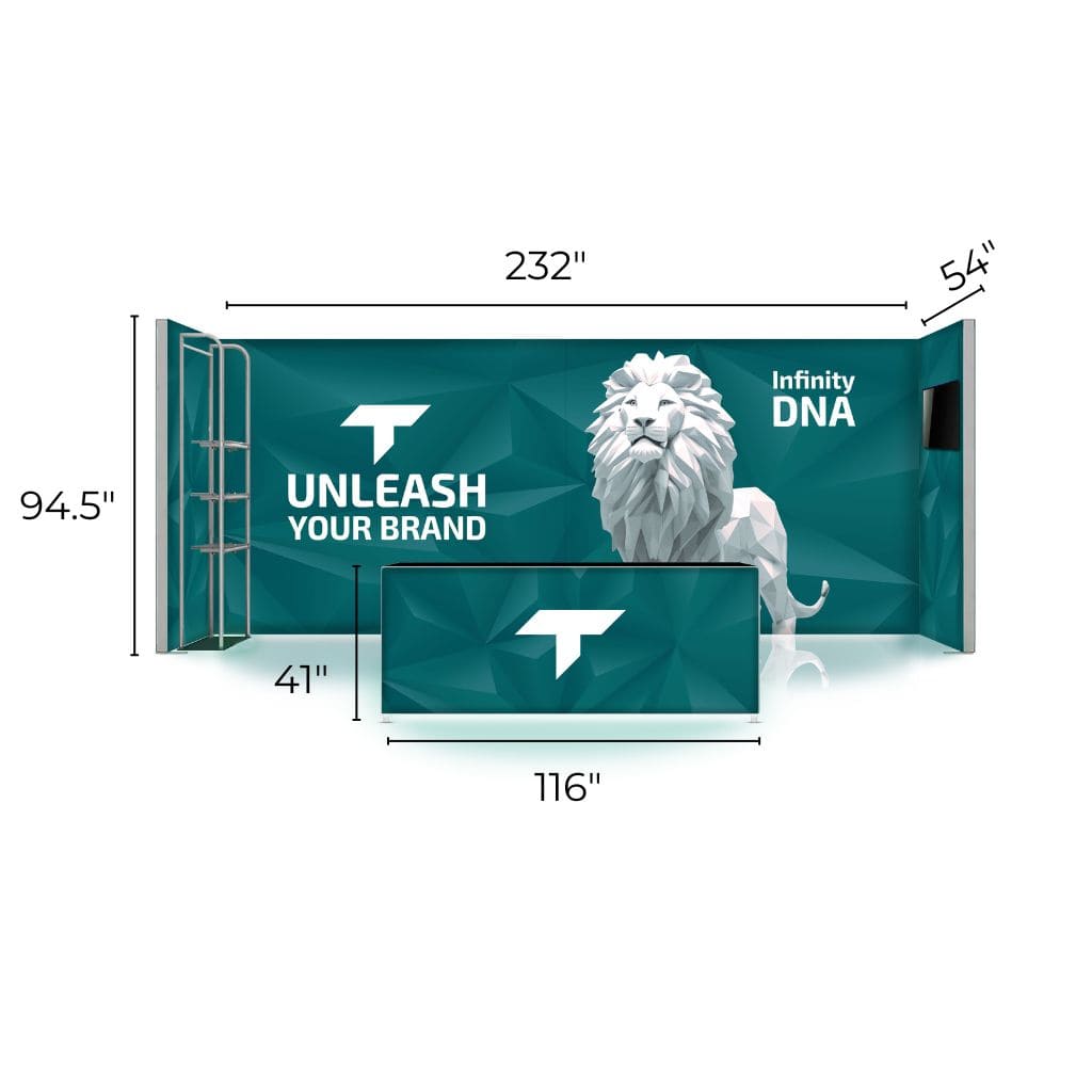 10 x 20 Infinity DNA Deluxe Trade Show Booth