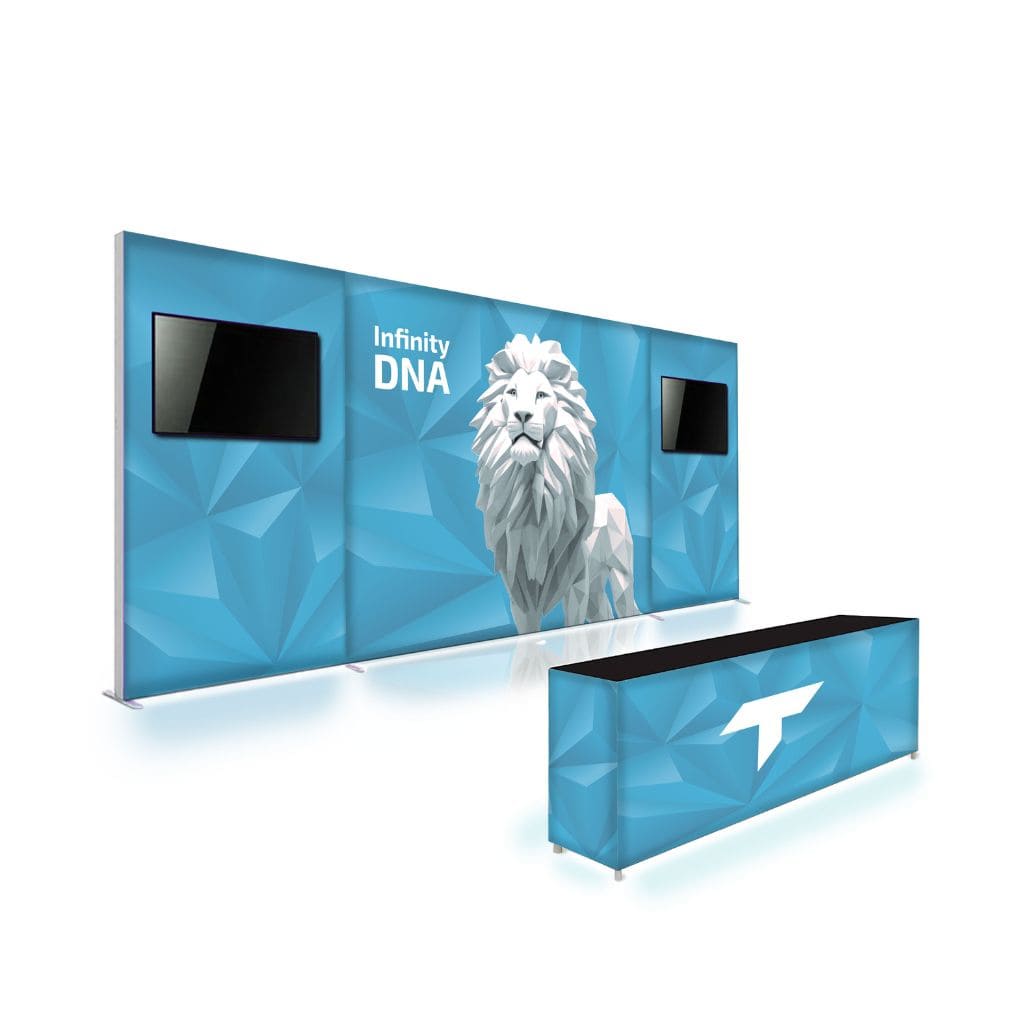 10 x 20 Infinity DNA Media Trade Show Booth
