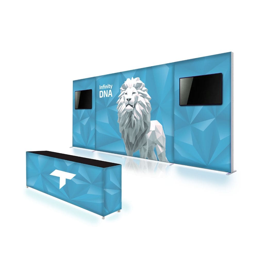 10 x 20 Infinity DNA Media Trade Show Booth