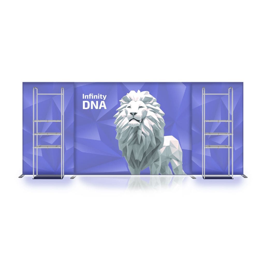 10 x 20 Infinity DNA Merchandiser Trade Show Booth