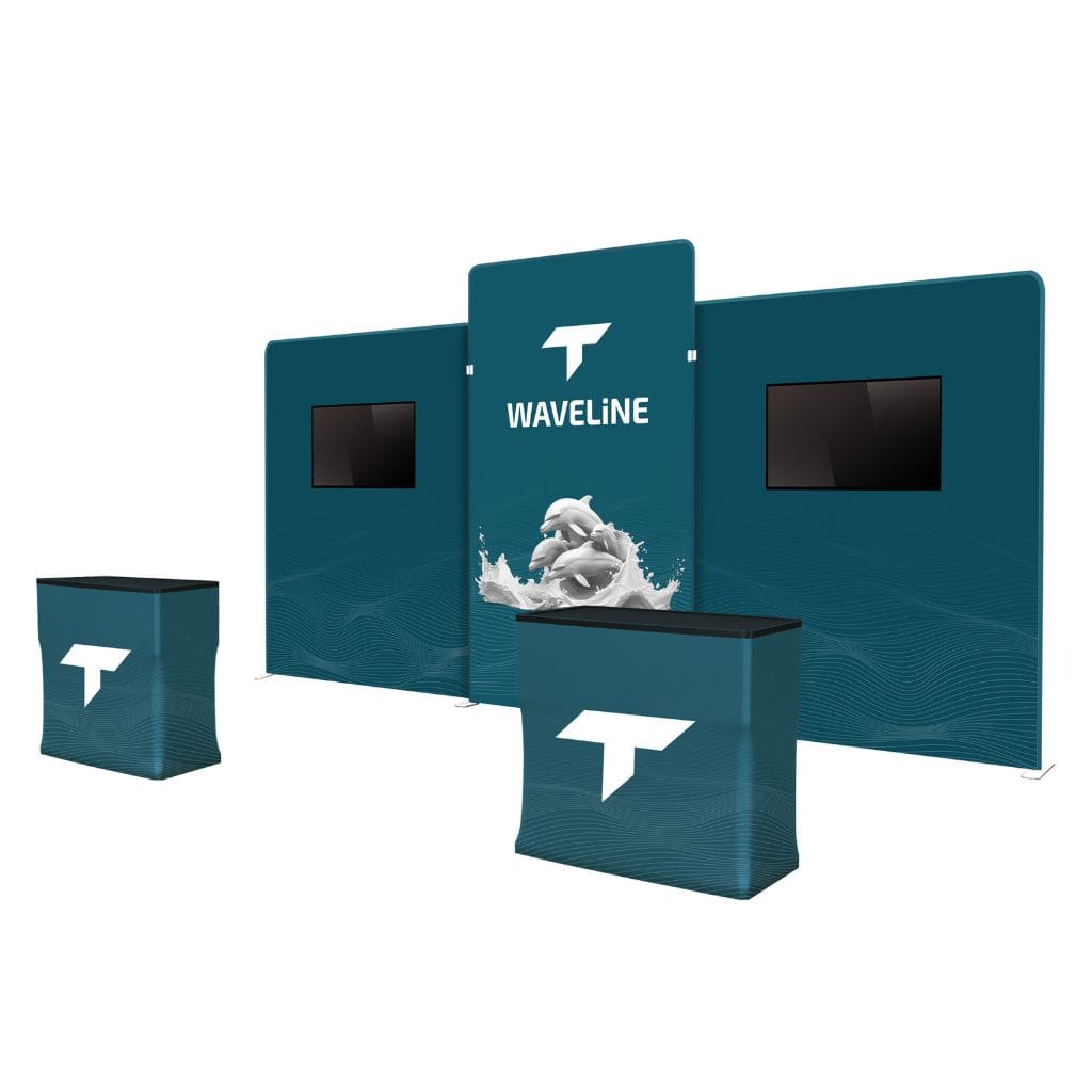 10 x 20 WaveLine Media NKN Trade Show Booth