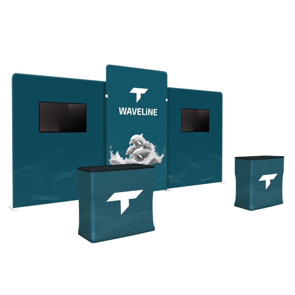 10 x 20 WaveLine Media NKN Trade Show Booth
