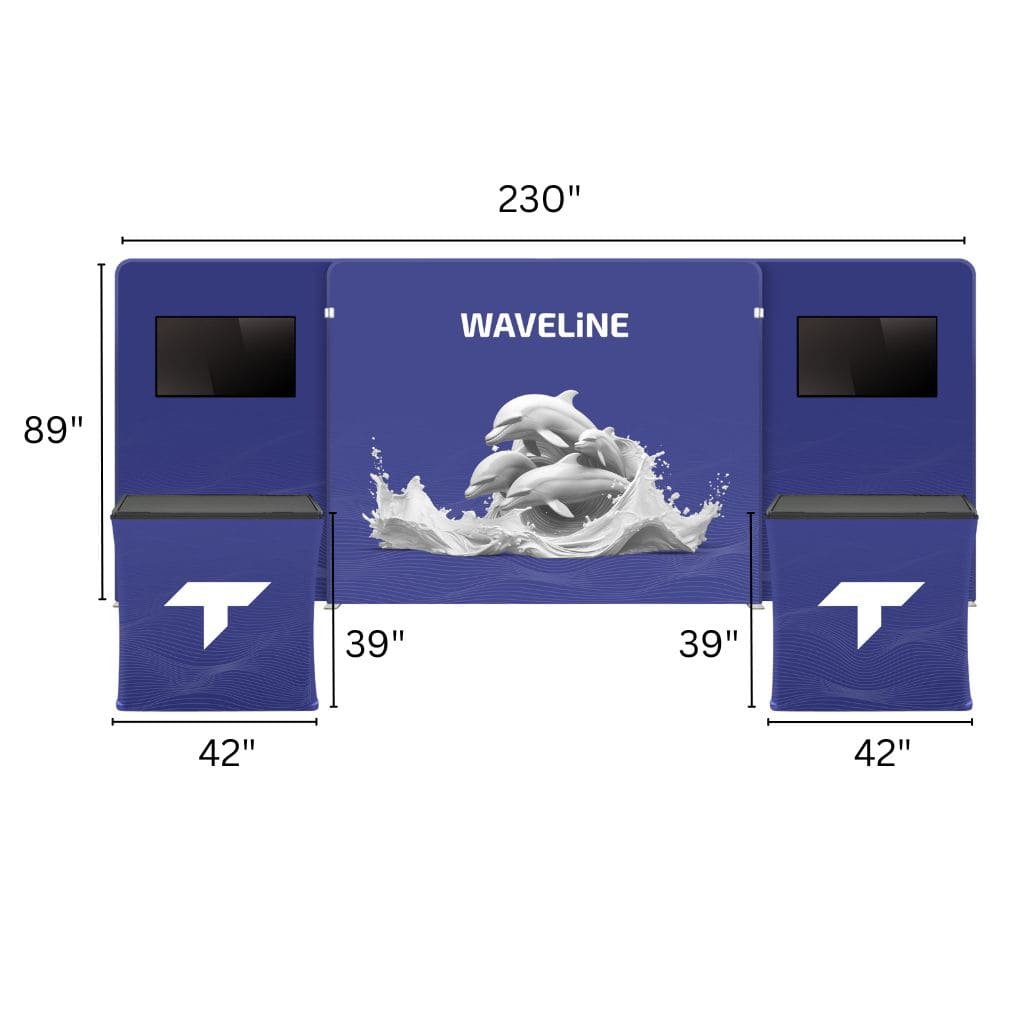 10 x 20 WaveLine Media EFE Trade Show Booth