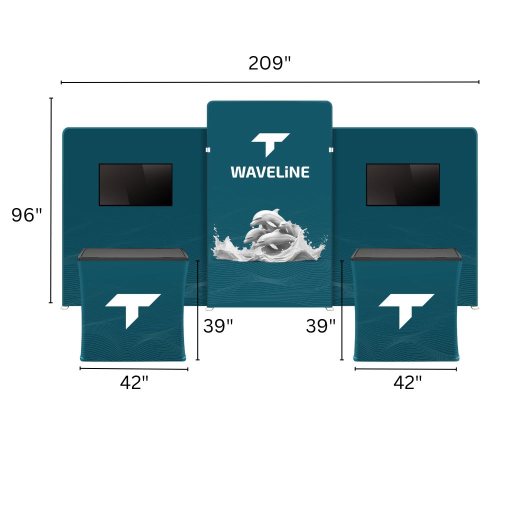 10 x 20 WaveLine Media NKN Trade Show Booth