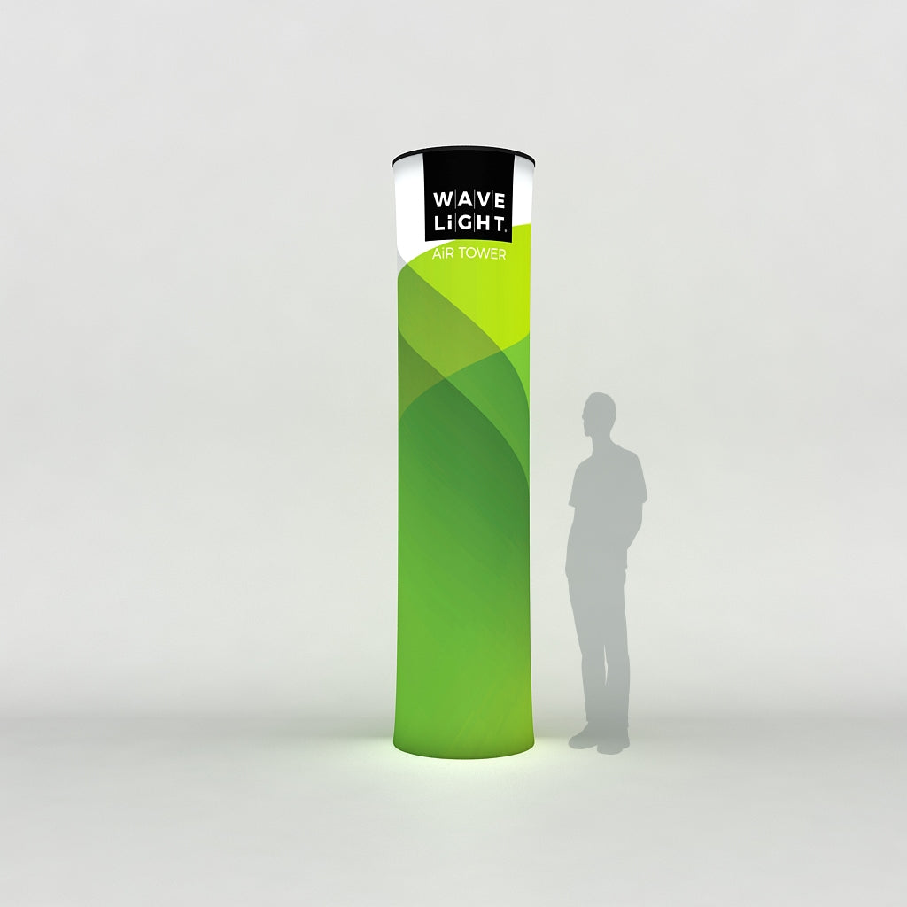 10.5' WaveLight Air Backlit Inflatable Round Tower