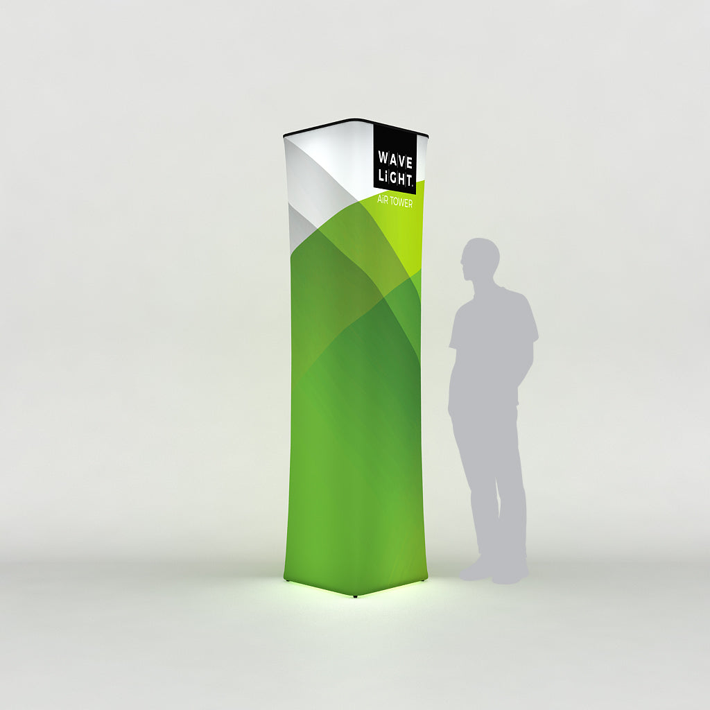 10.5' WaveLight Air Backlit Inflatable Square Tower