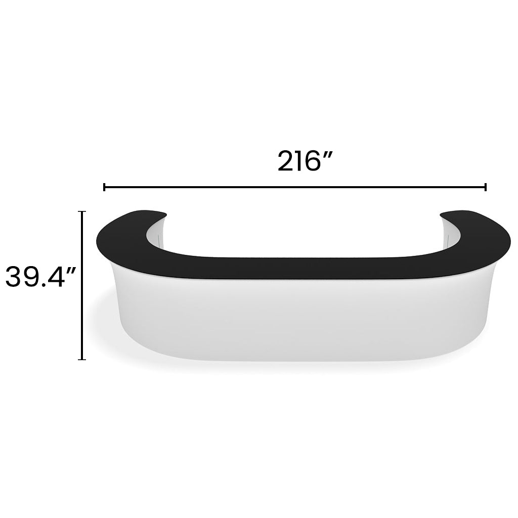 20' C Curve InfoDesk Trade Show Counter