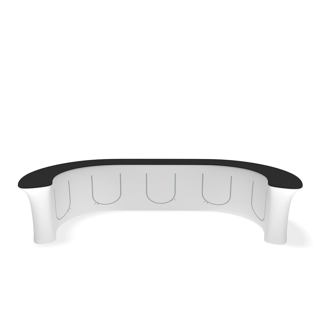 20' C Curve InfoDesk Trade Show Counter