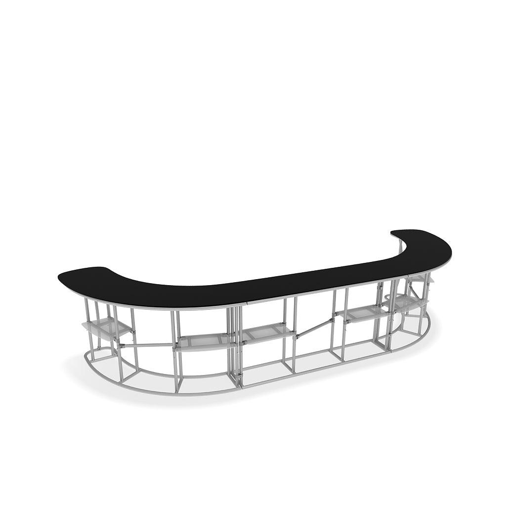 20' C Curve InfoDesk Trade Show Counter