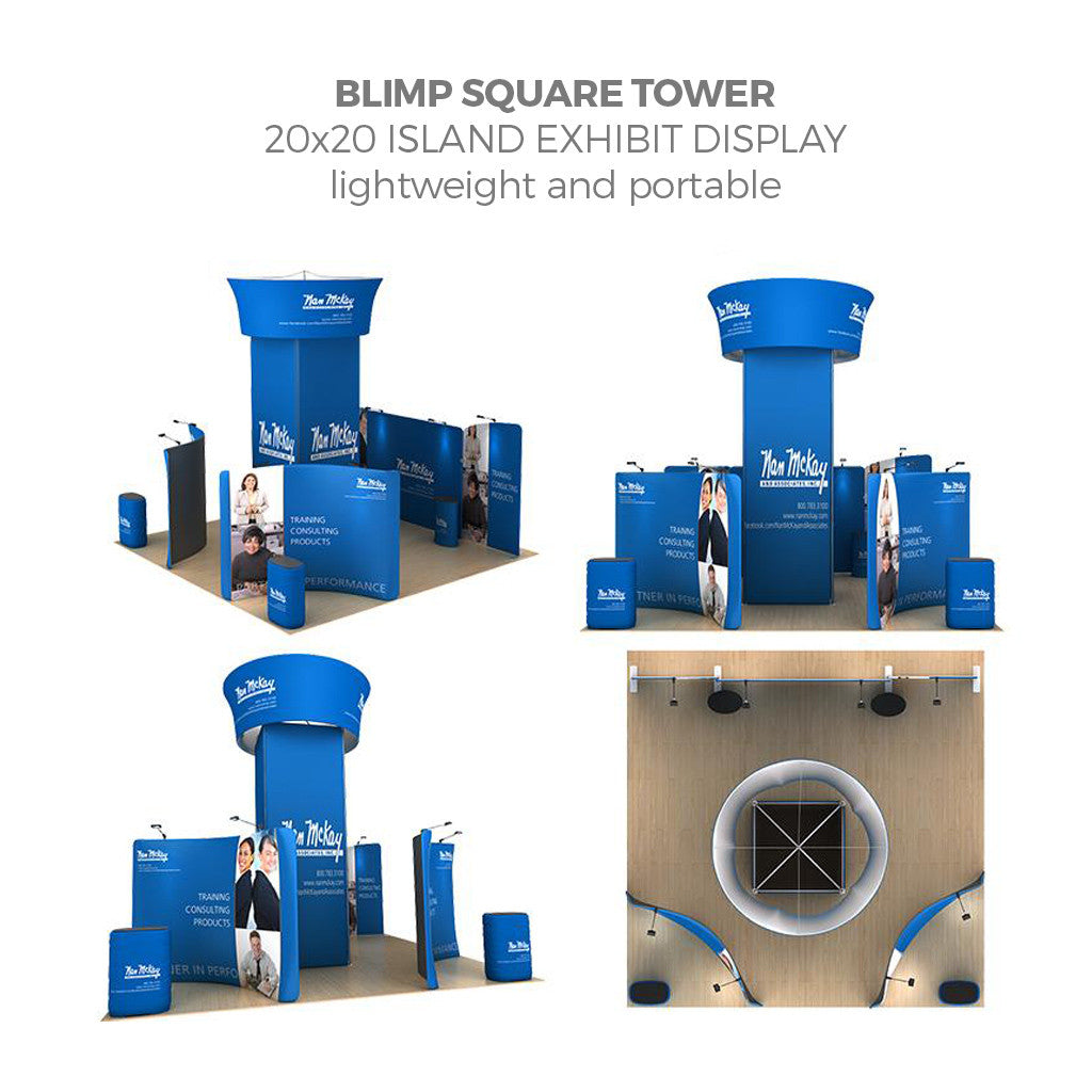 15' WaveLight Rotating Blimp Squared Tower