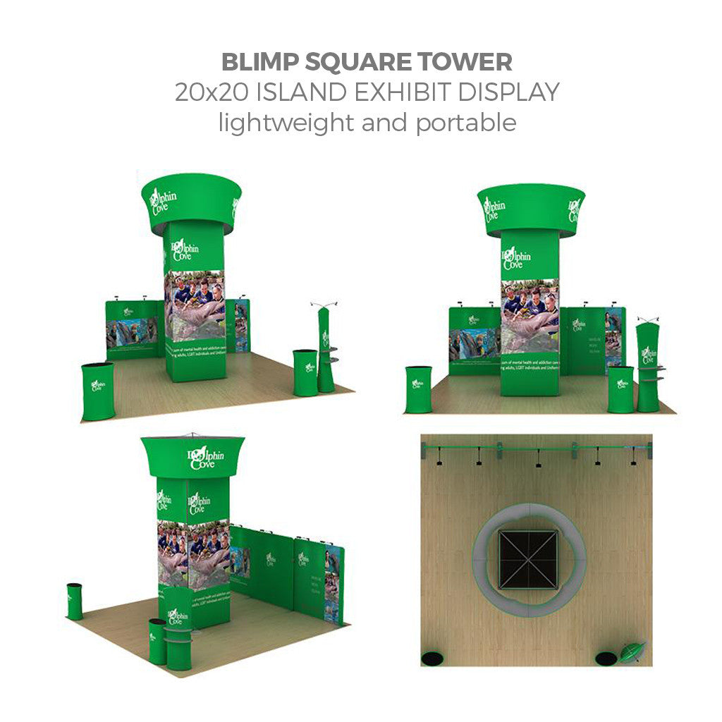 15' WaveLight Rotating Blimp Squared Tower