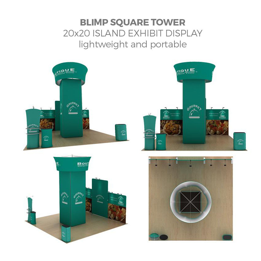 15' WaveLight Rotating Blimp Squared Tower