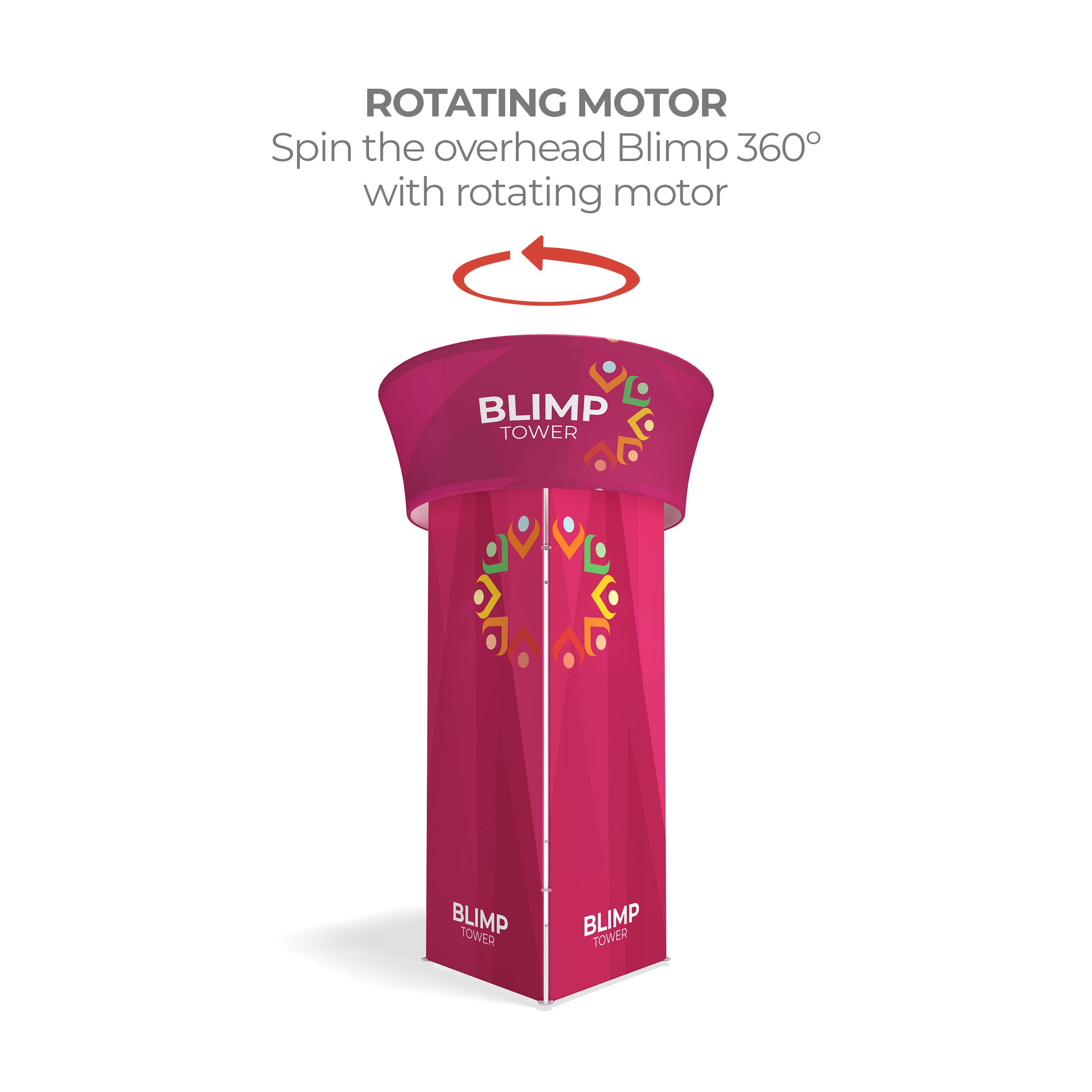 15' WaveLight Rotating Blimp Squared Tower