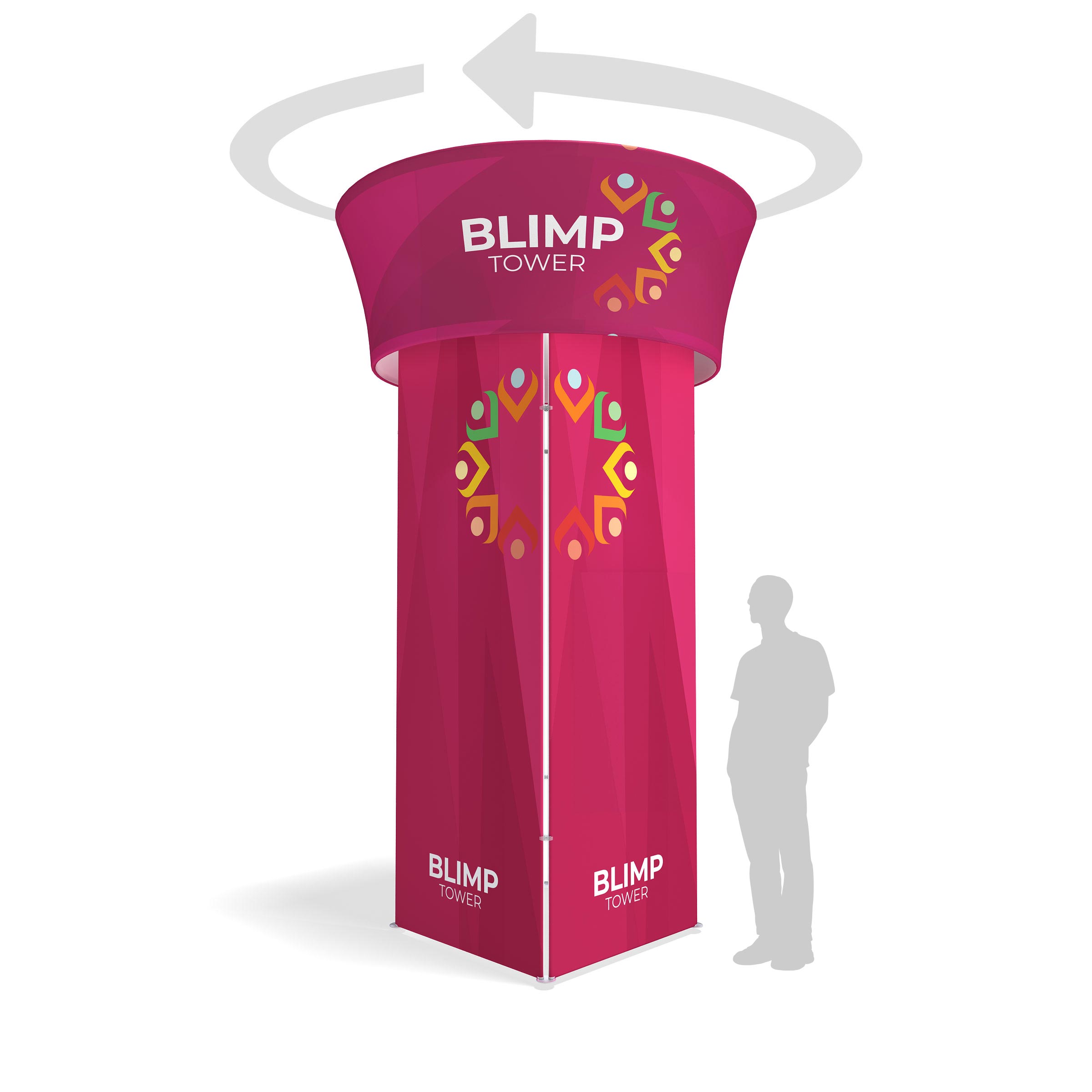 15' WaveLight Rotating Blimp Squared Tower