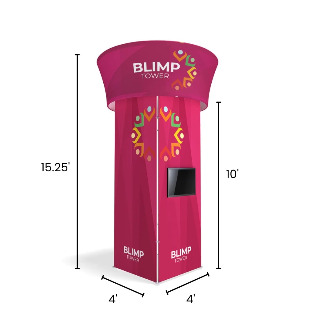 15' WaveLight Rotating Blimp Squared Tower