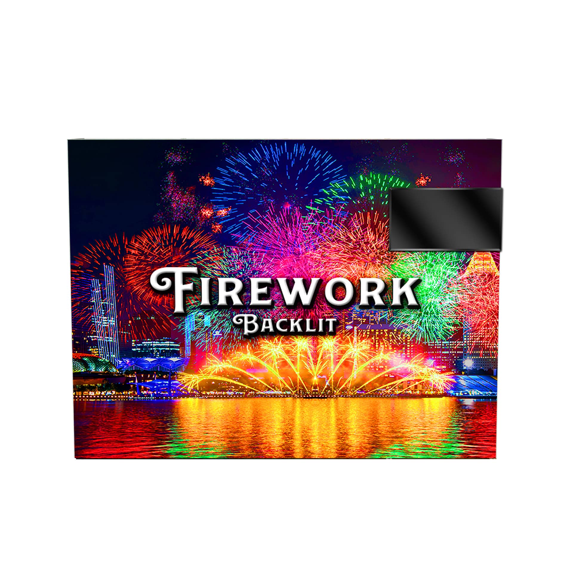 10' Firework Backlit TV Display Kit