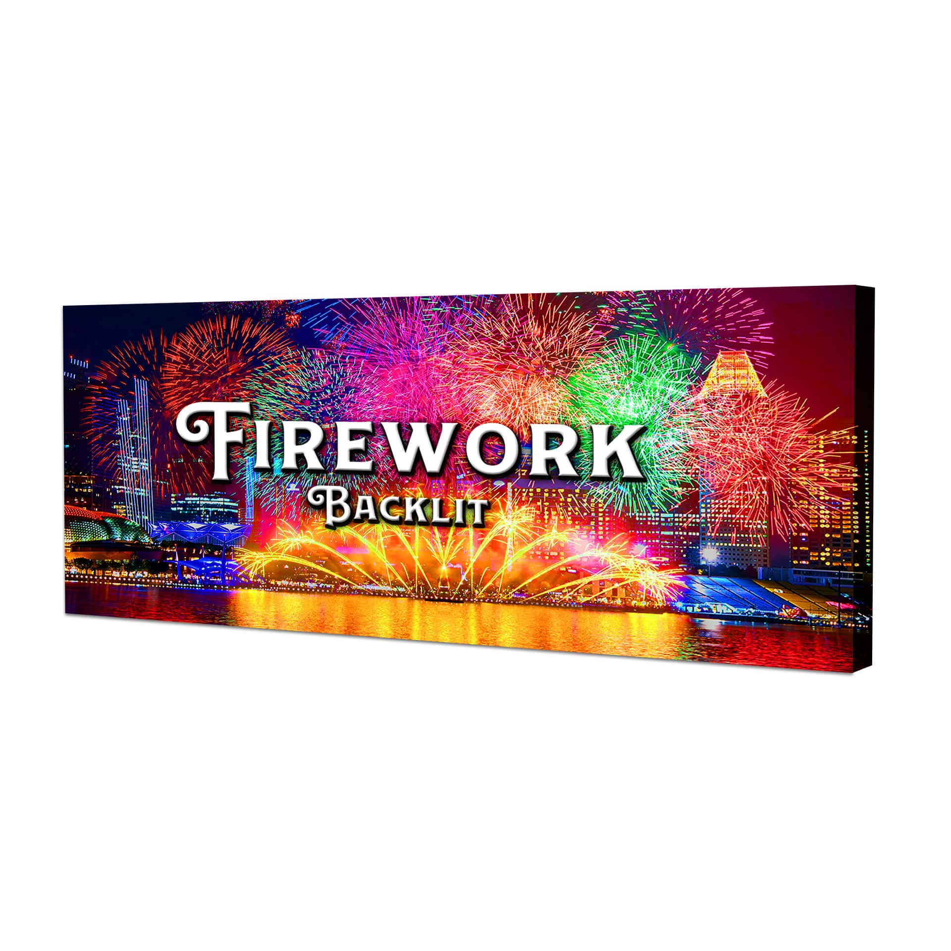 20' Firework LED Backlit Trade Show Display