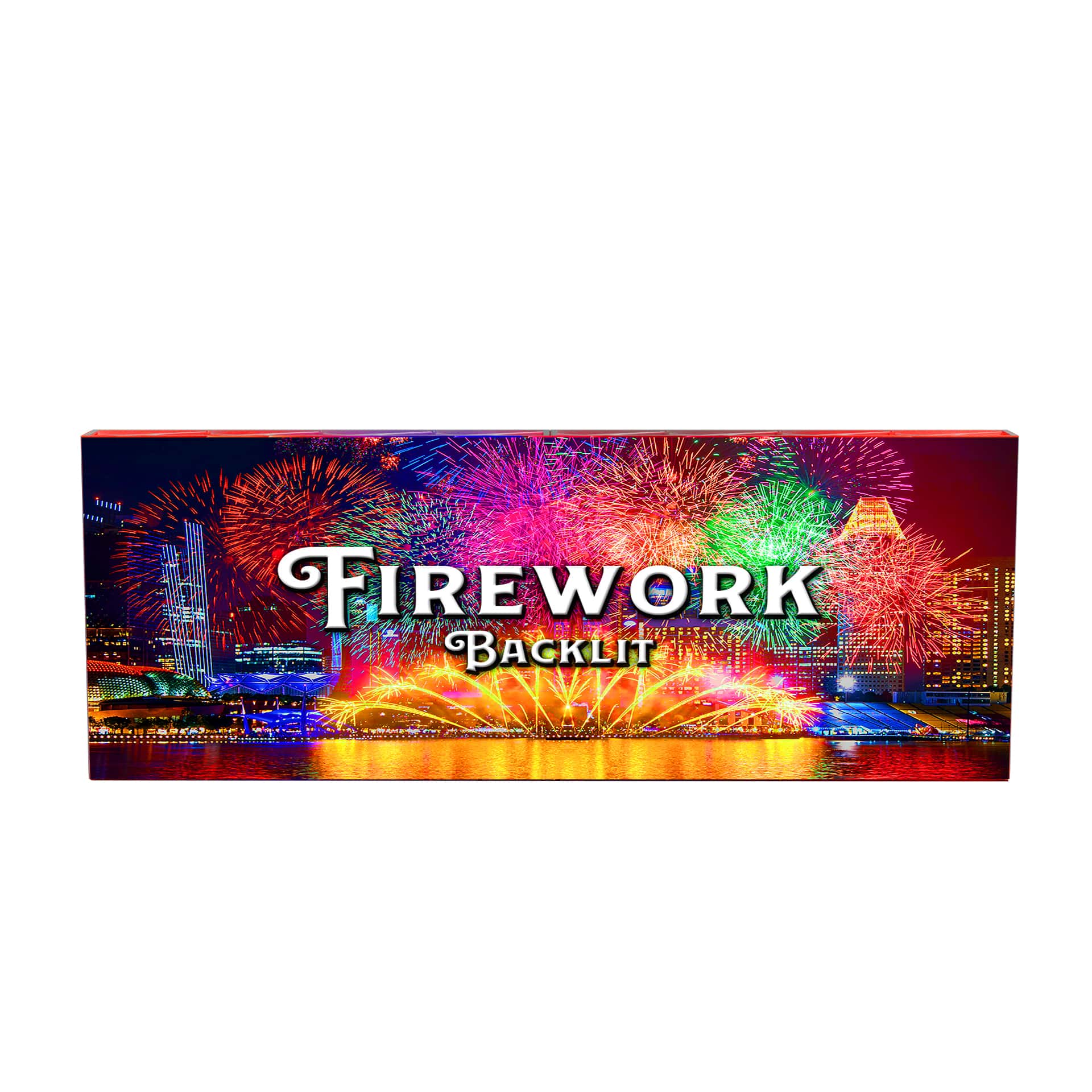 20' Firework Backlit Display