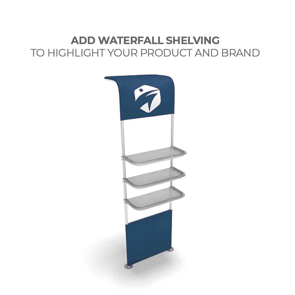 20' WaveLight Backlit Waterfall Shelf Display