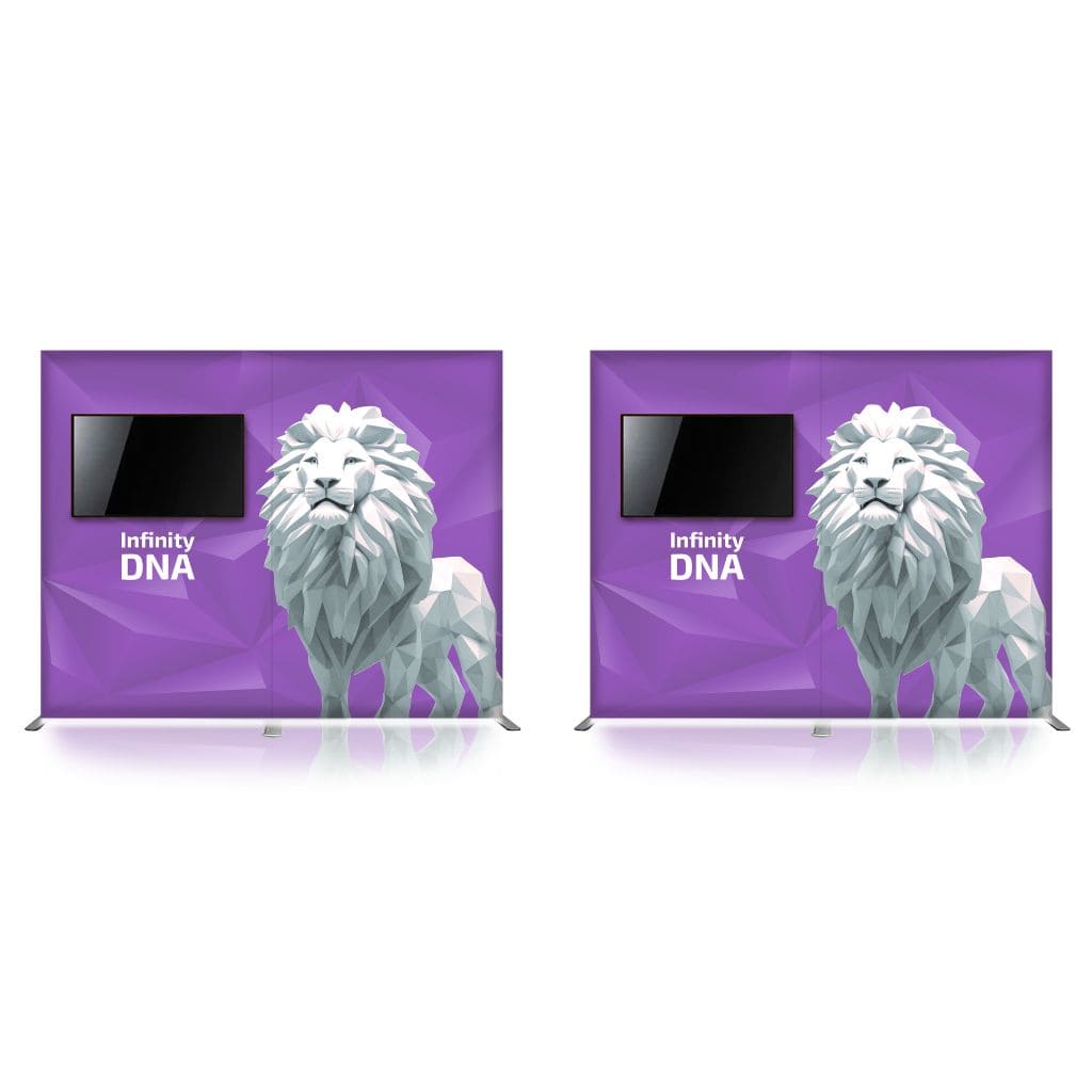 20 x 20 Infinity DNA Island Trade Show Booth