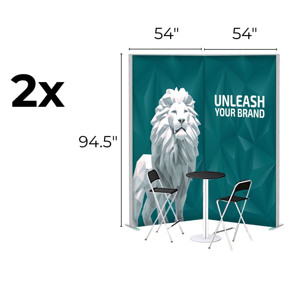 20 x 20 Infinity DNA Peninsula Trade Show Booth Kit 2