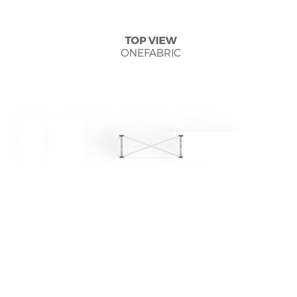 3' OneFabric Portable Pop Up Trade Show Display