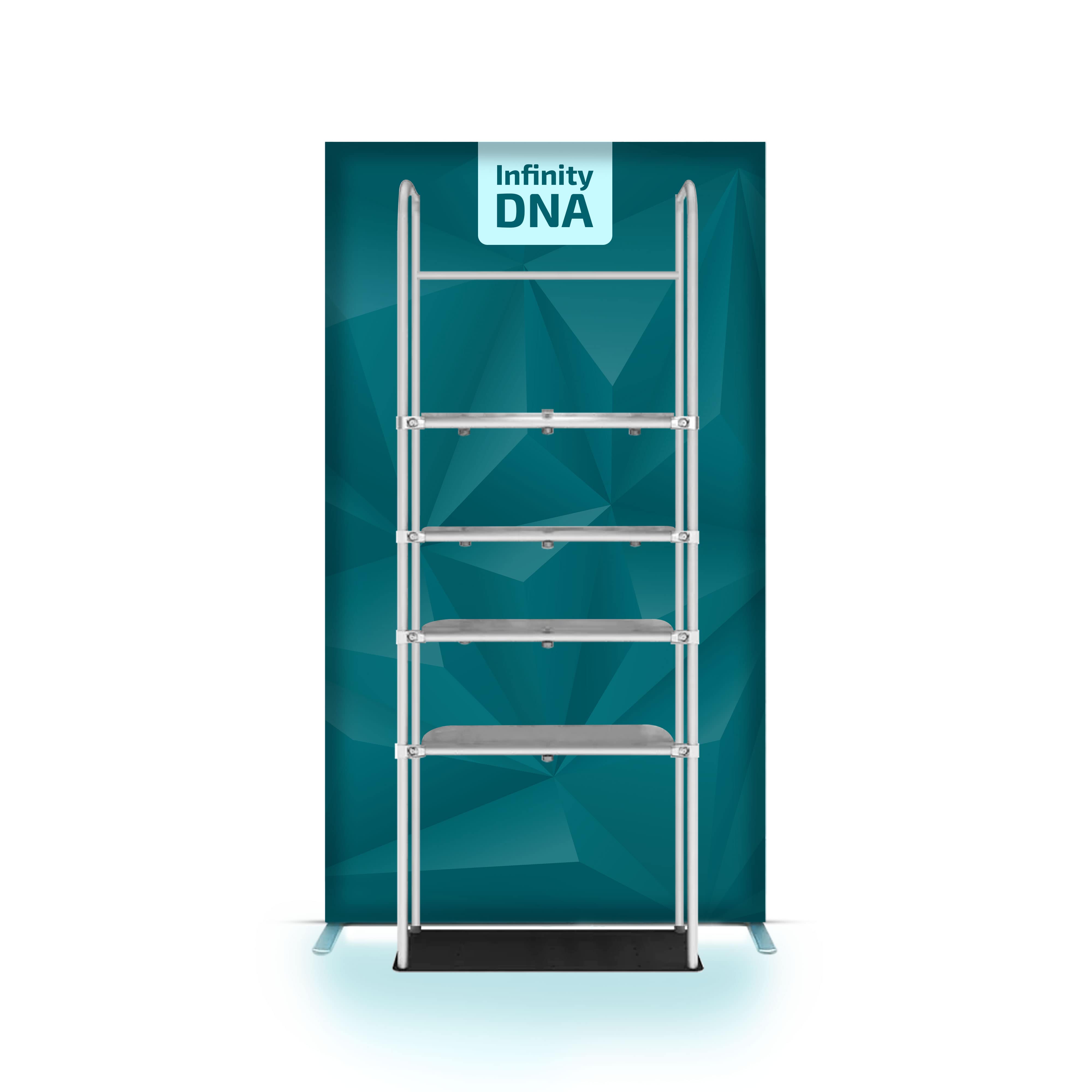 4.5' Infinity DNA Pro Lightbox with Merchandiser Shelf