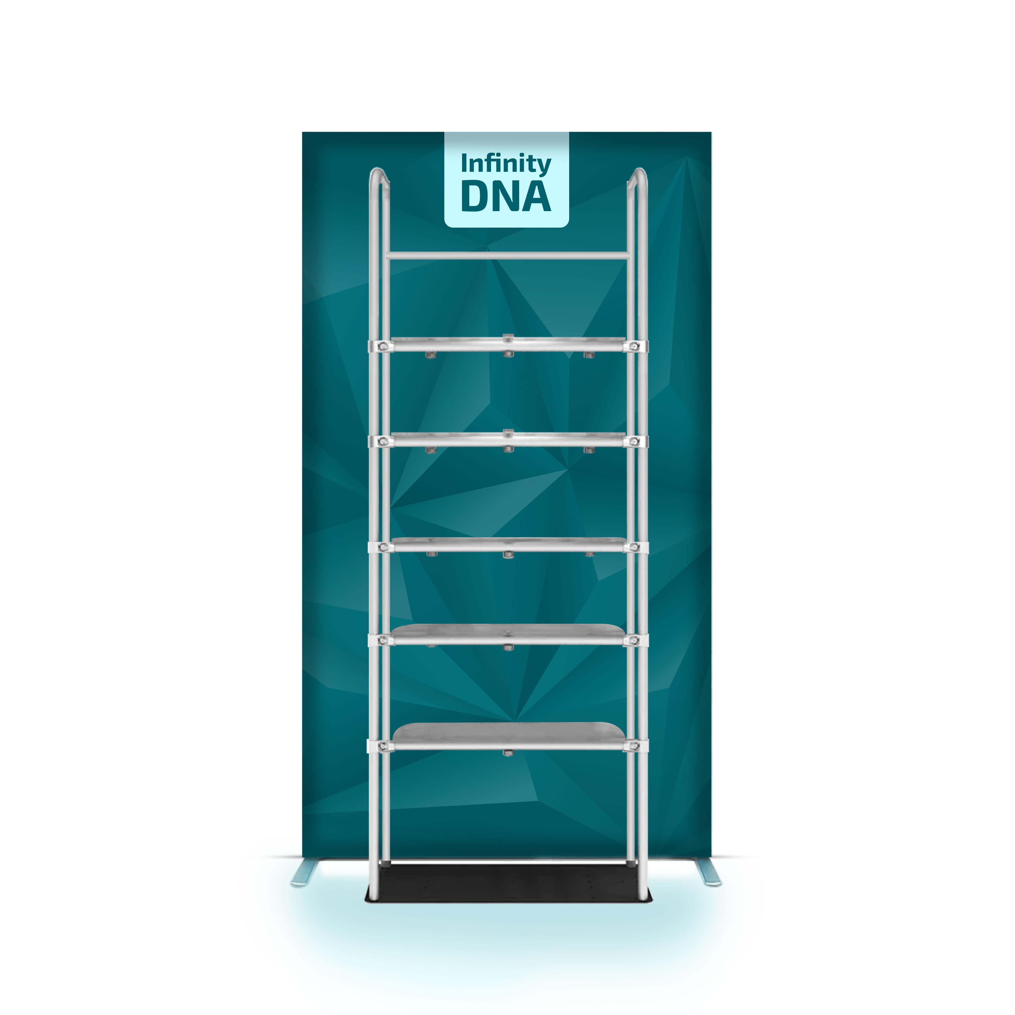 4.5' Infinity DNA Pro Lightbox with Merchandiser Shelf