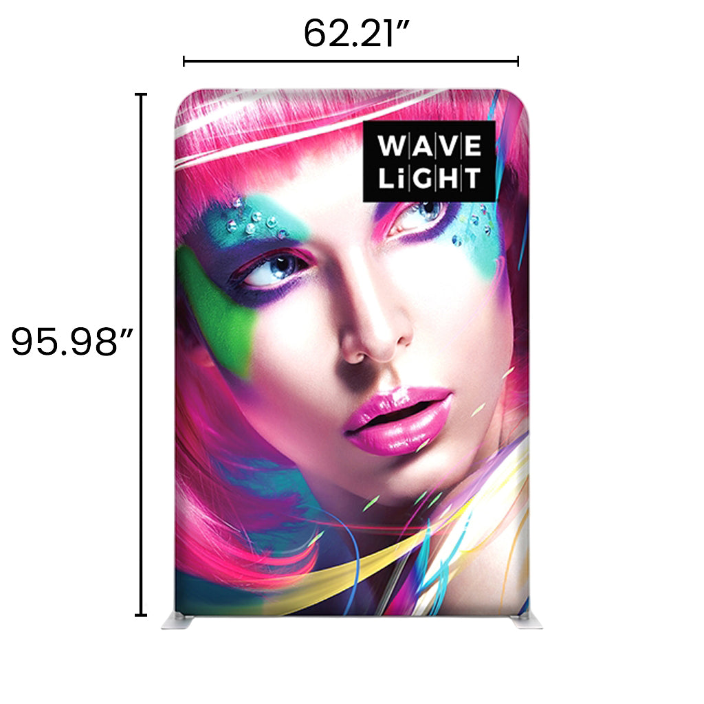 5' WaveLight Backlit Trade Show Display
