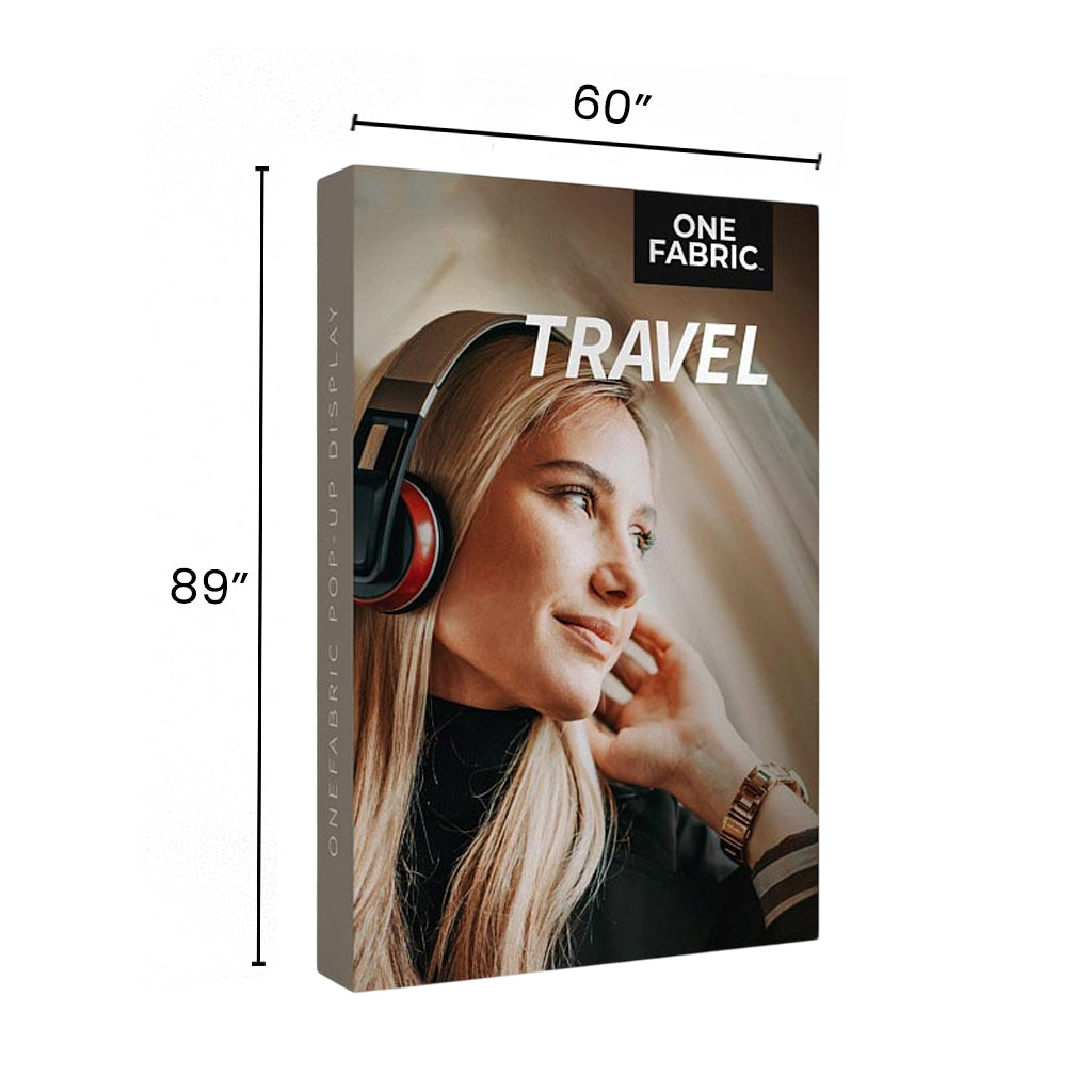 5' OneFabric Portable Pop Up Trade Show Display