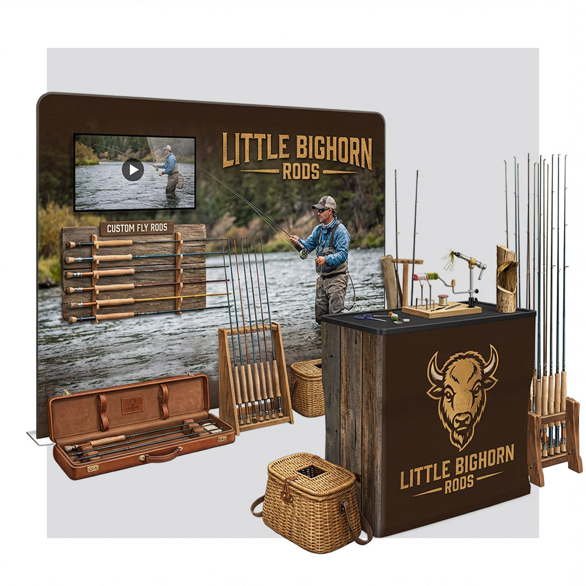 10 x 10 WaveLine Media Trade Show Booth