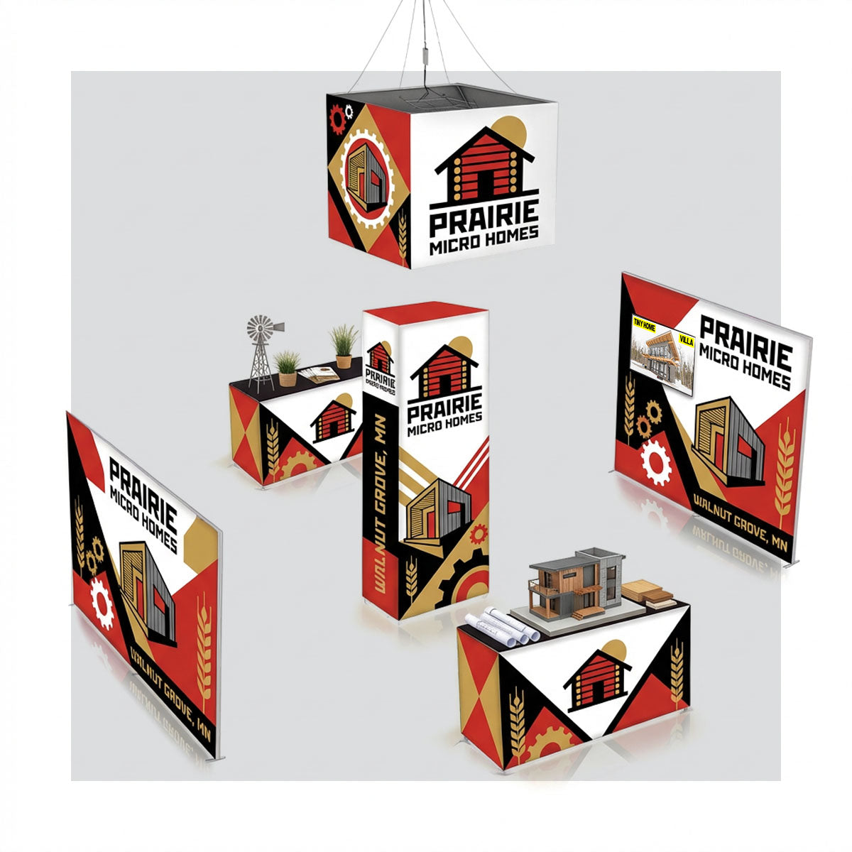 20 x 20 Infinity DNA Island Trade Show Booth